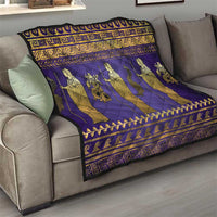 Hera Quilt Goddess With Ancient Greek Pattern - Wonder Print Shop