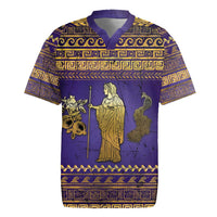 Hera Rugby Jersey Goddess With Ancient Greek Pattern - Wonder Print Shop