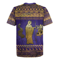Hera Rugby Jersey Goddess With Ancient Greek Pattern - Wonder Print Shop
