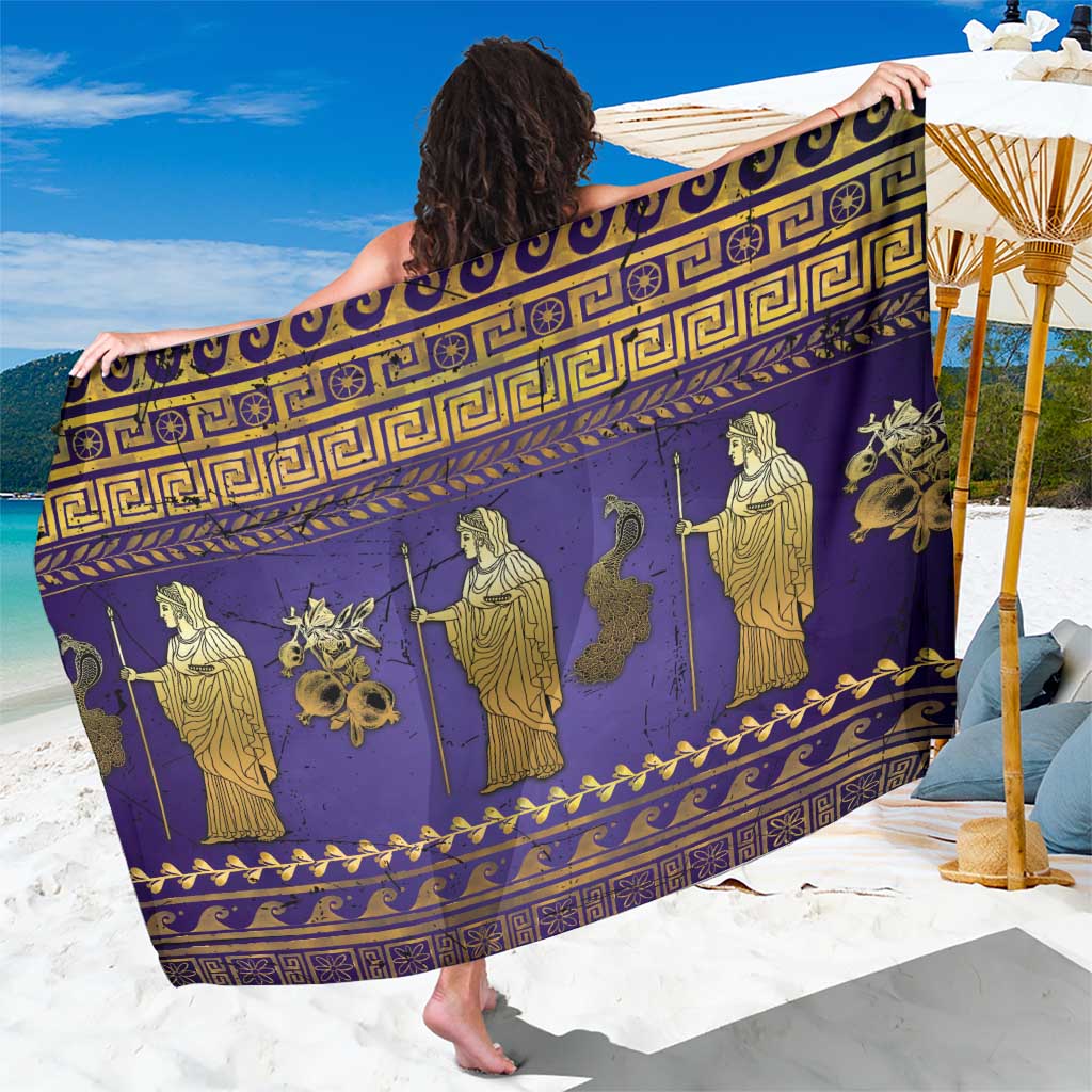 Hera Sarong Goddess With Ancient Greek Pattern - Wonder Print Shop