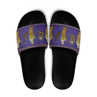 Hera Slide Sandals Goddess With Ancient Greek Pattern - Wonder Print Shop