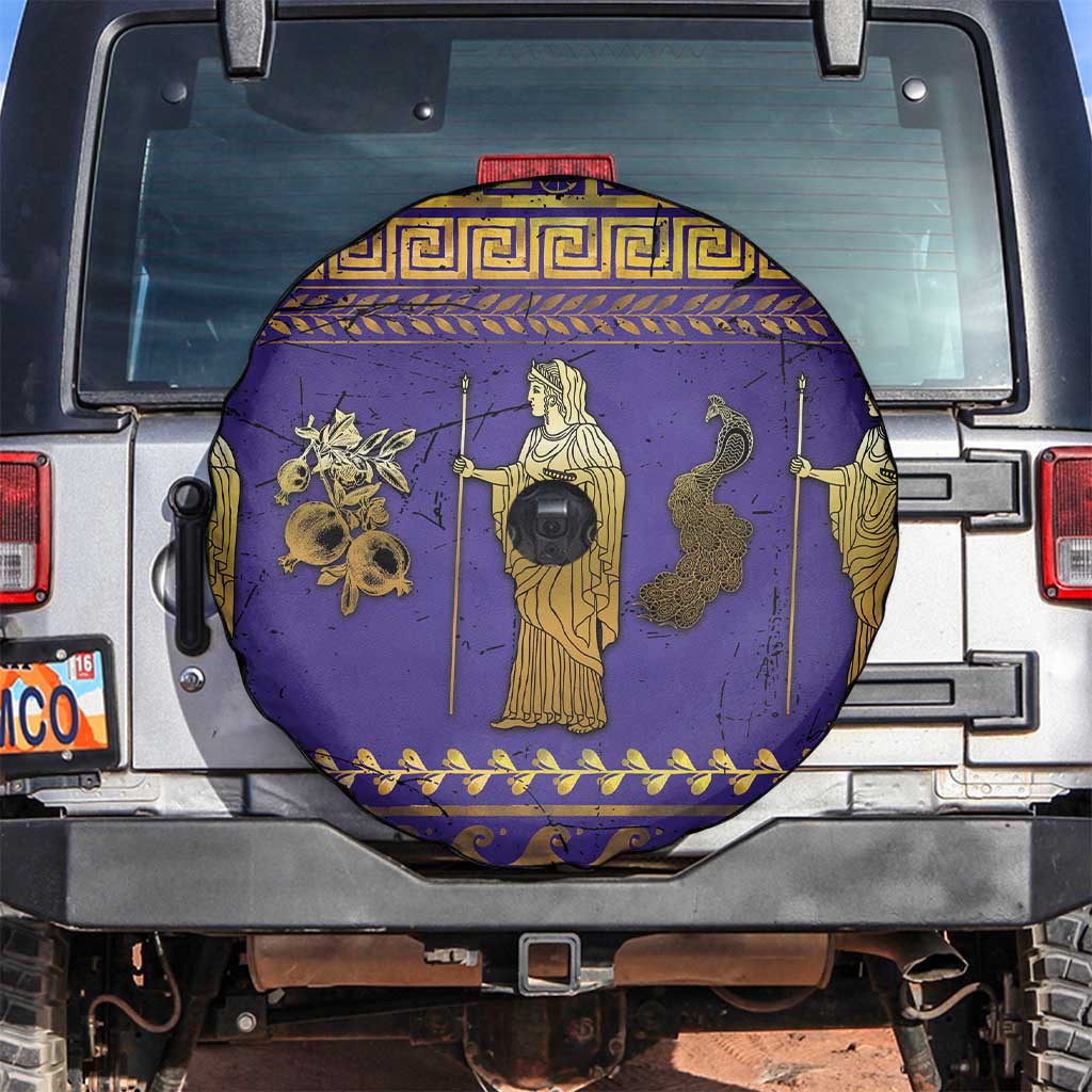 Hera Spare Tire Cover Goddess With Ancient Greek Pattern - Wonder Print Shop