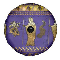 Hera Spare Tire Cover Goddess With Ancient Greek Pattern - Wonder Print Shop