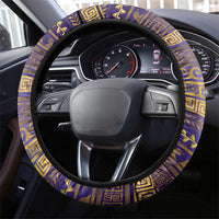 Hera Steering Wheel Cover Goddess With Ancient Greek Pattern - Wonder Print Shop