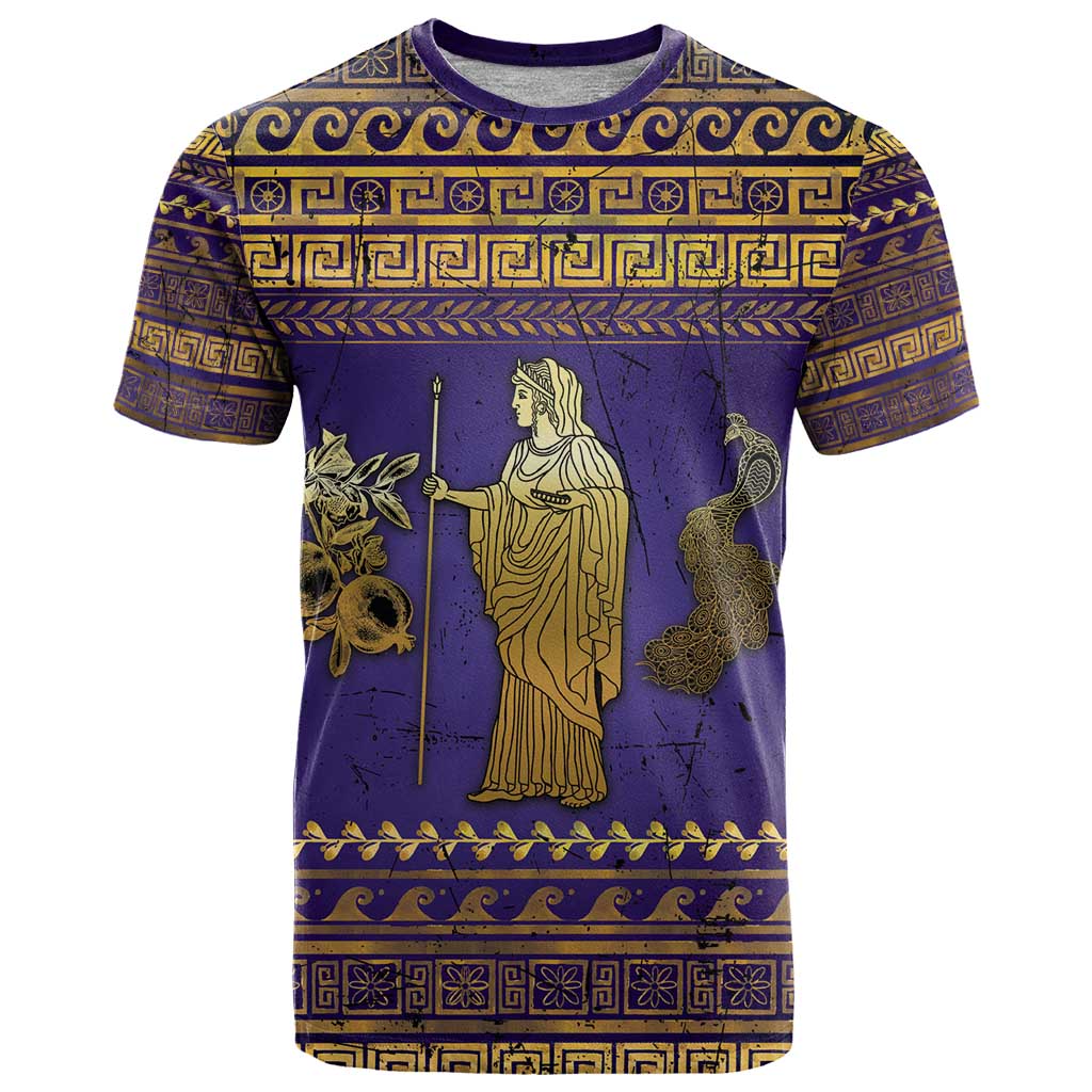 Hera T Shirt Goddess With Ancient Greek Pattern - Wonder Print Shop