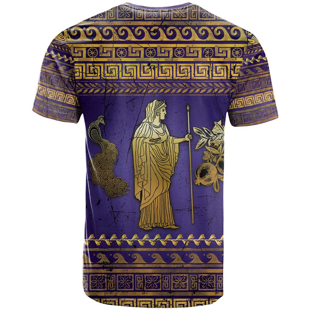 Hera T Shirt Goddess With Ancient Greek Pattern - Wonder Print Shop