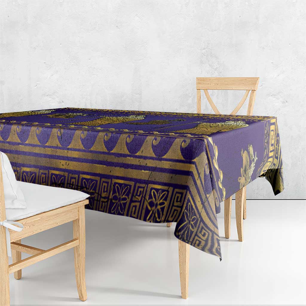 Hera Tablecloth Goddess With Ancient Greek Pattern - Wonder Print Shop