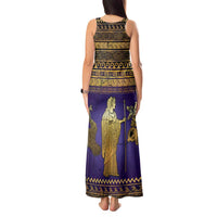 Hera Tank Maxi Dress Goddess With Ancient Greek Pattern - Wonder Print Shop