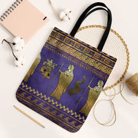Hera Tote Bag Goddess With Ancient Greek Pattern - Wonder Print Shop