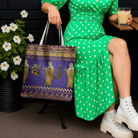 Hera Tote Bag Goddess With Ancient Greek Pattern - Wonder Print Shop