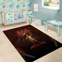 Ancient Greek Ares Area Rug God Of War And Courage - Wonder Print Shop