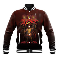 Ancient Greek Ares Baseball Jacket God Of War And Courage - Wonder Print Shop