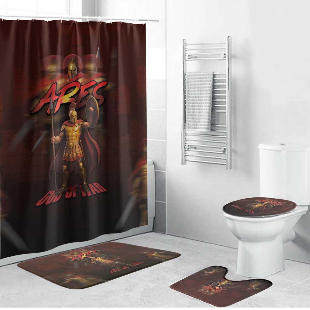Ancient Greek Ares Bathroom Set God Of War And Courage - Wonder Print Shop