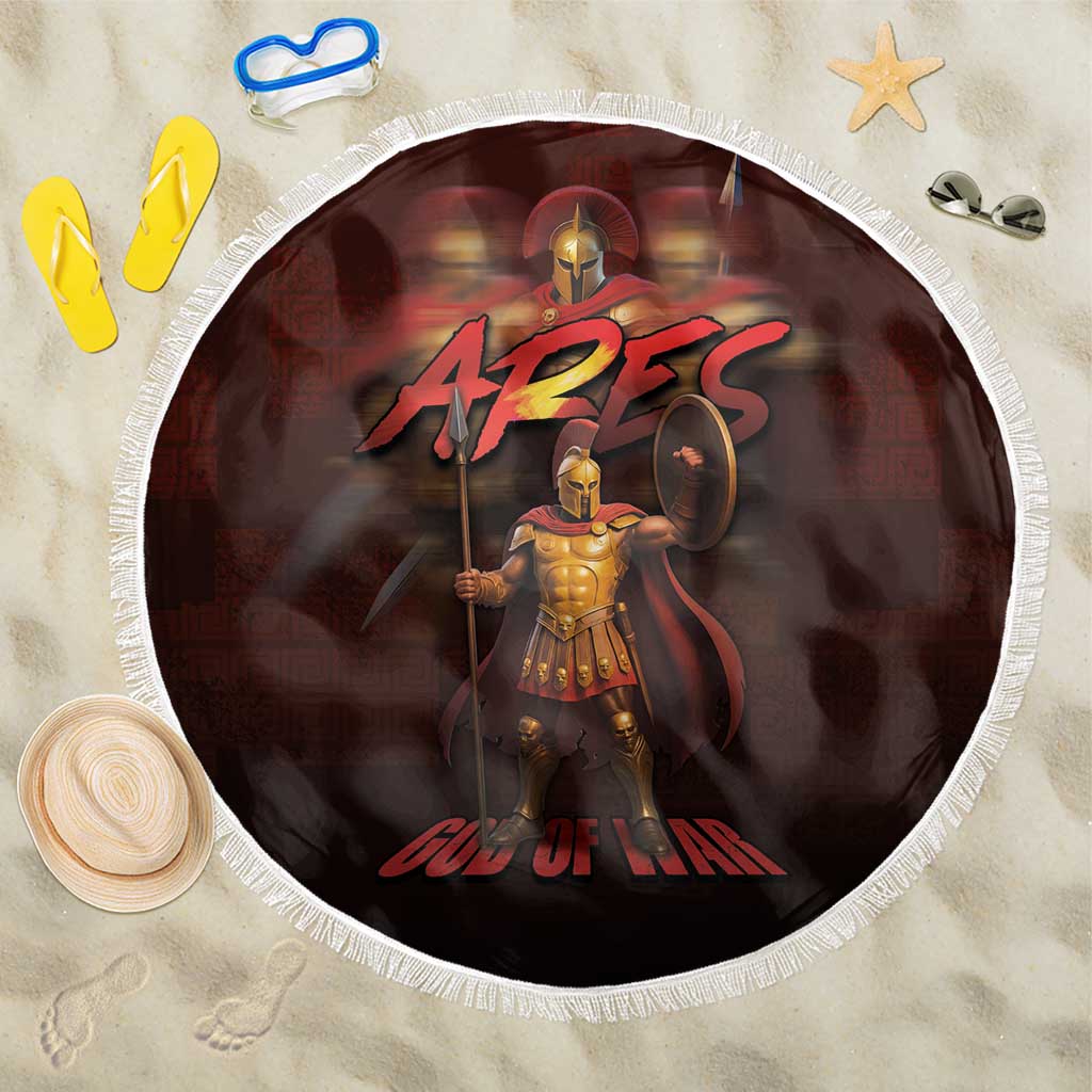 Ancient Greek Ares Beach Blanket God Of War And Courage - Wonder Print Shop