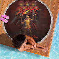 Ancient Greek Ares Beach Blanket God Of War And Courage - Wonder Print Shop
