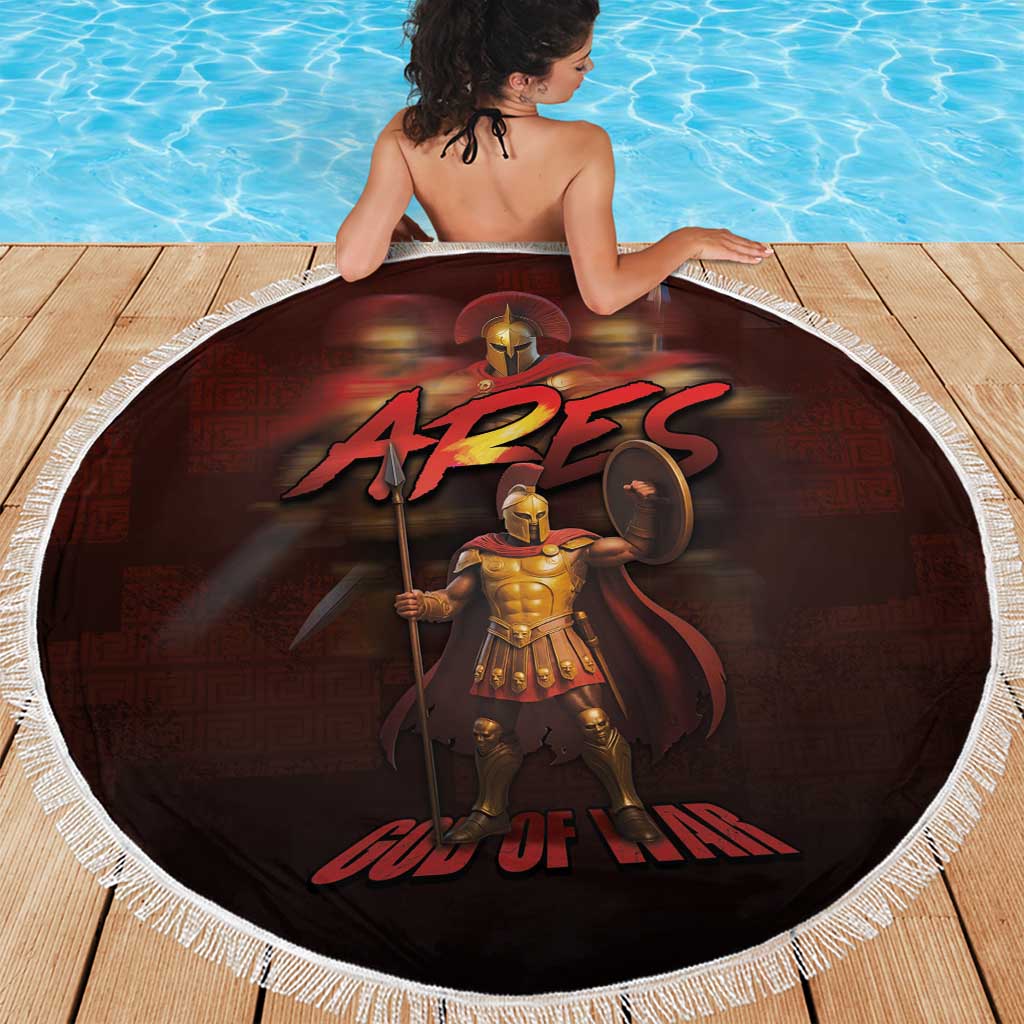 Ancient Greek Ares Beach Blanket God Of War And Courage - Wonder Print Shop