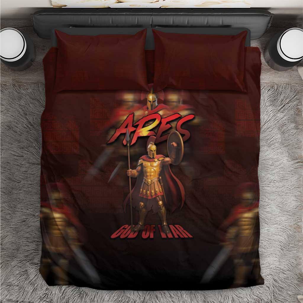 Ancient Greek Ares Bedding Set God Of War And Courage - Wonder Print Shop