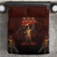 Ancient Greek Ares Bedding Set God Of War And Courage - Wonder Print Shop