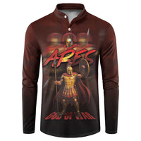 Ancient Greek Ares Button Sweatshirt God Of War And Courage - Wonder Print Shop