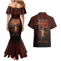 Ancient Greek Ares Couples Matching Mermaid Dress and Hawaiian Shirt God Of War And Courage - Wonder Print Shop