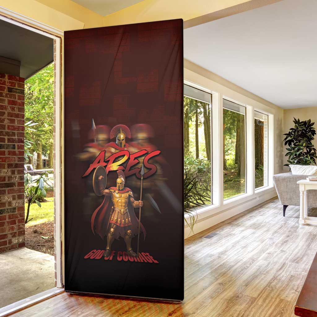 Ancient Greek Ares Door Cover God Of War And Courage - Wonder Print Shop