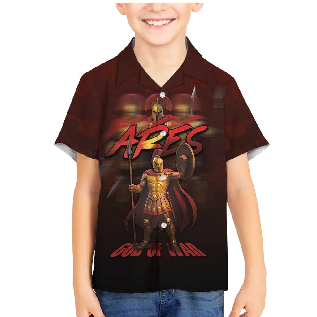 Ancient Greek Ares Family Matching Mermaid Dress and Hawaiian Shirt God Of War And Courage - Wonder Print Shop