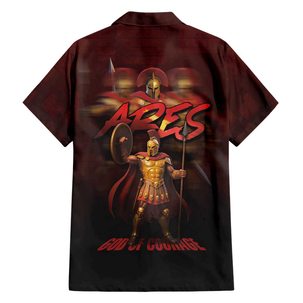 Ancient Greek Ares Hawaiian Shirt God Of War And Courage - Wonder Print Shop