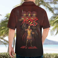 Ancient Greek Ares Hawaiian Shirt God Of War And Courage - Wonder Print Shop