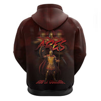 Ancient Greek Ares Hoodie God Of War And Courage - Wonder Print Shop
