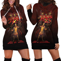 Ancient Greek Ares Hoodie Dress God Of War And Courage - Wonder Print Shop