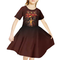 Ancient Greek Ares Kid Short Sleeve Dress God Of War And Courage - Wonder Print Shop