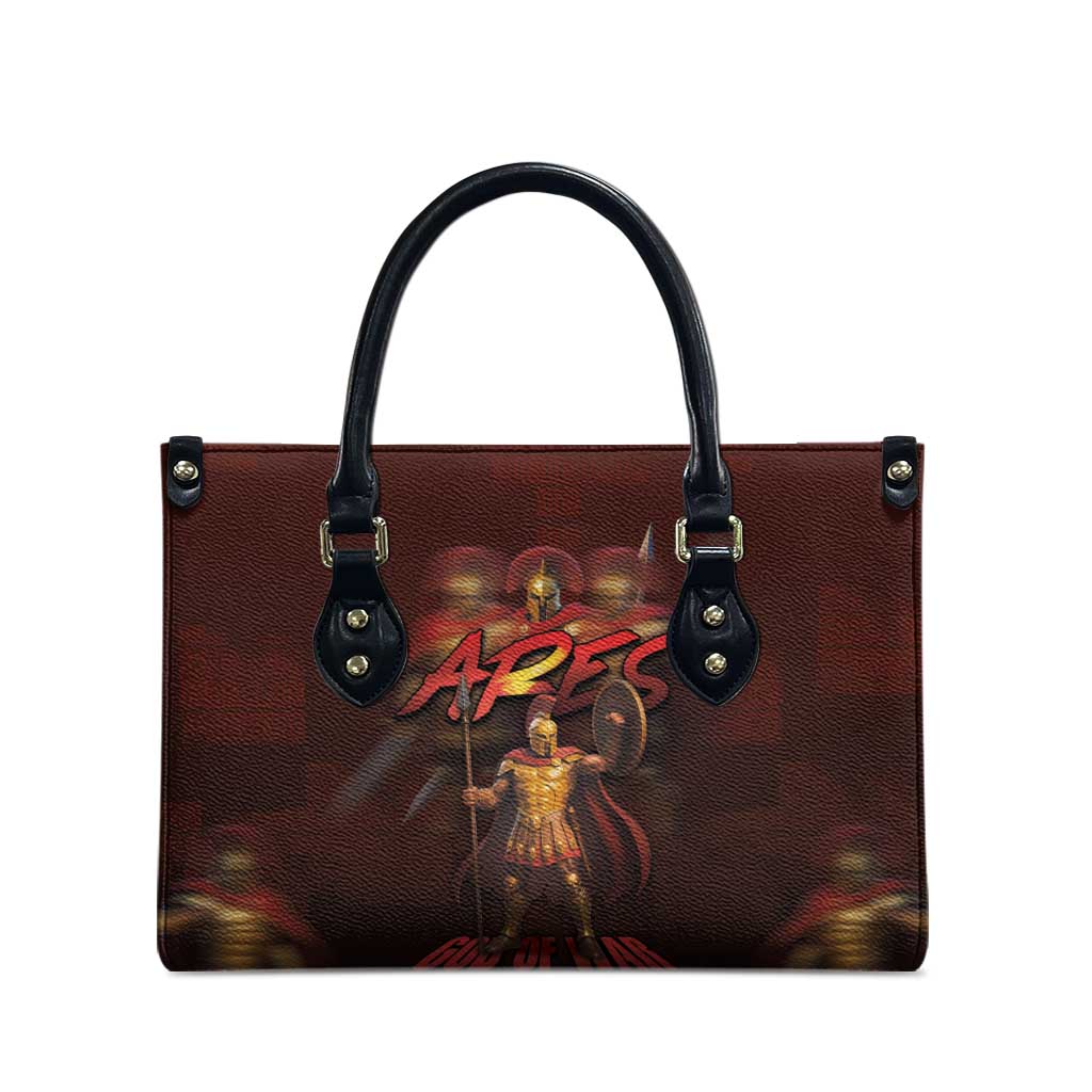 Ancient Greek Ares Leather Bag God Of War And Courage - Wonder Print Shop