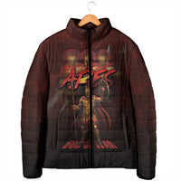 Ancient Greek Ares Padded Jacket God Of War And Courage - Wonder Print Shop