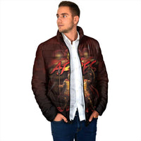 Ancient Greek Ares Padded Jacket God Of War And Courage - Wonder Print Shop