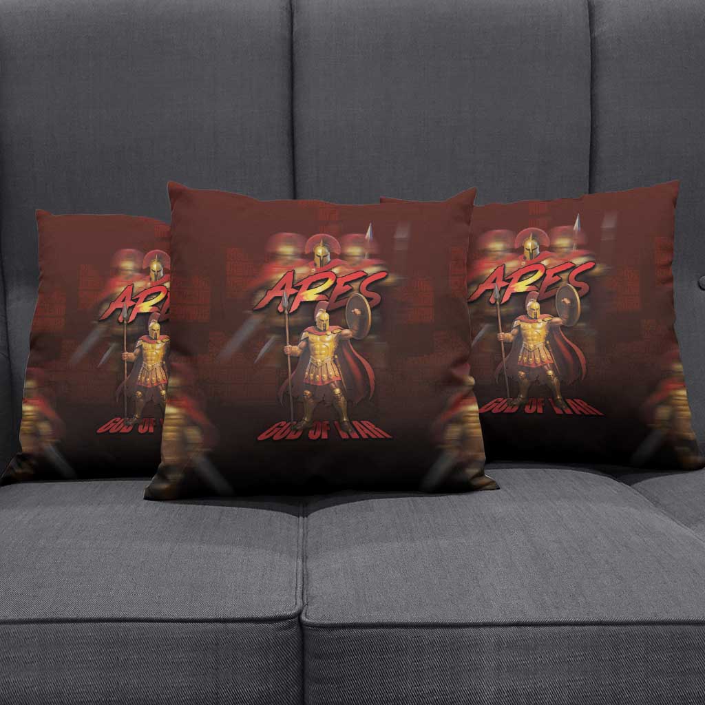 Ancient Greek Ares Pillow Cover God Of War And Courage - Wonder Print Shop