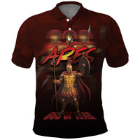 Ancient Greek Ares Polo Shirt God Of War And Courage - Wonder Print Shop