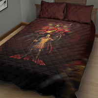 Ancient Greek Ares Quilt Bed Set God Of War And Courage - Wonder Print Shop