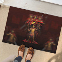 Ancient Greek Ares Rubber Doormat God Of War And Courage - Wonder Print Shop