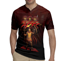 Ancient Greek Ares Rugby Jersey God Of War And Courage - Wonder Print Shop