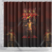 Ancient Greek Ares Shower Curtain God Of War And Courage - Wonder Print Shop