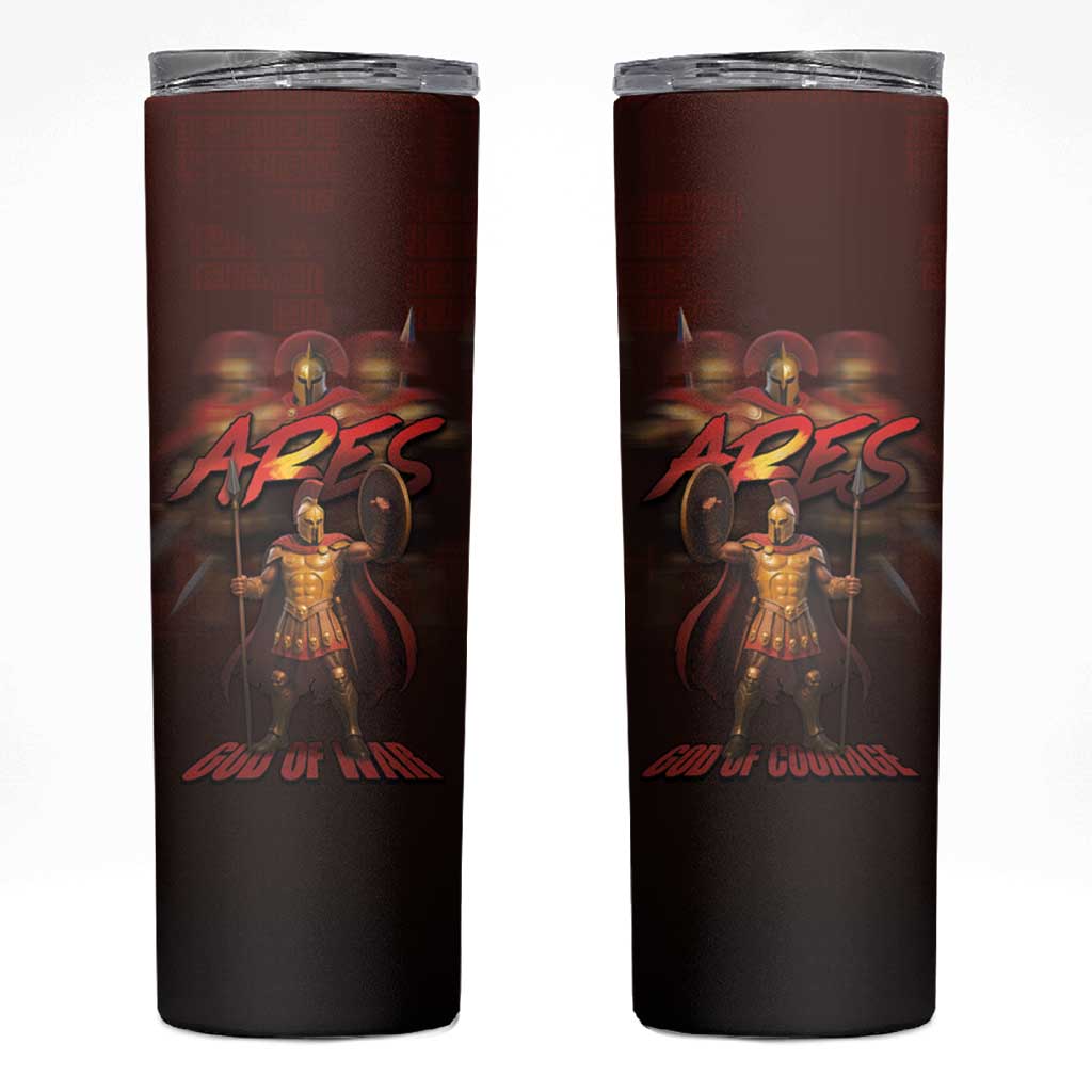 Ancient Greek Ares Skinny Tumbler God Of War And Courage - Wonder Print Shop