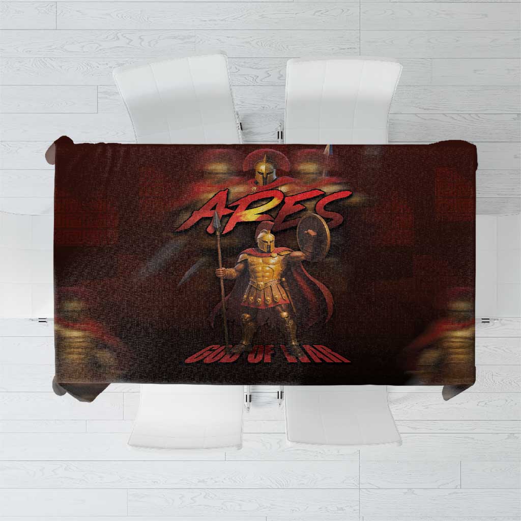 Ancient Greek Ares Tablecloth God Of War And Courage - Wonder Print Shop