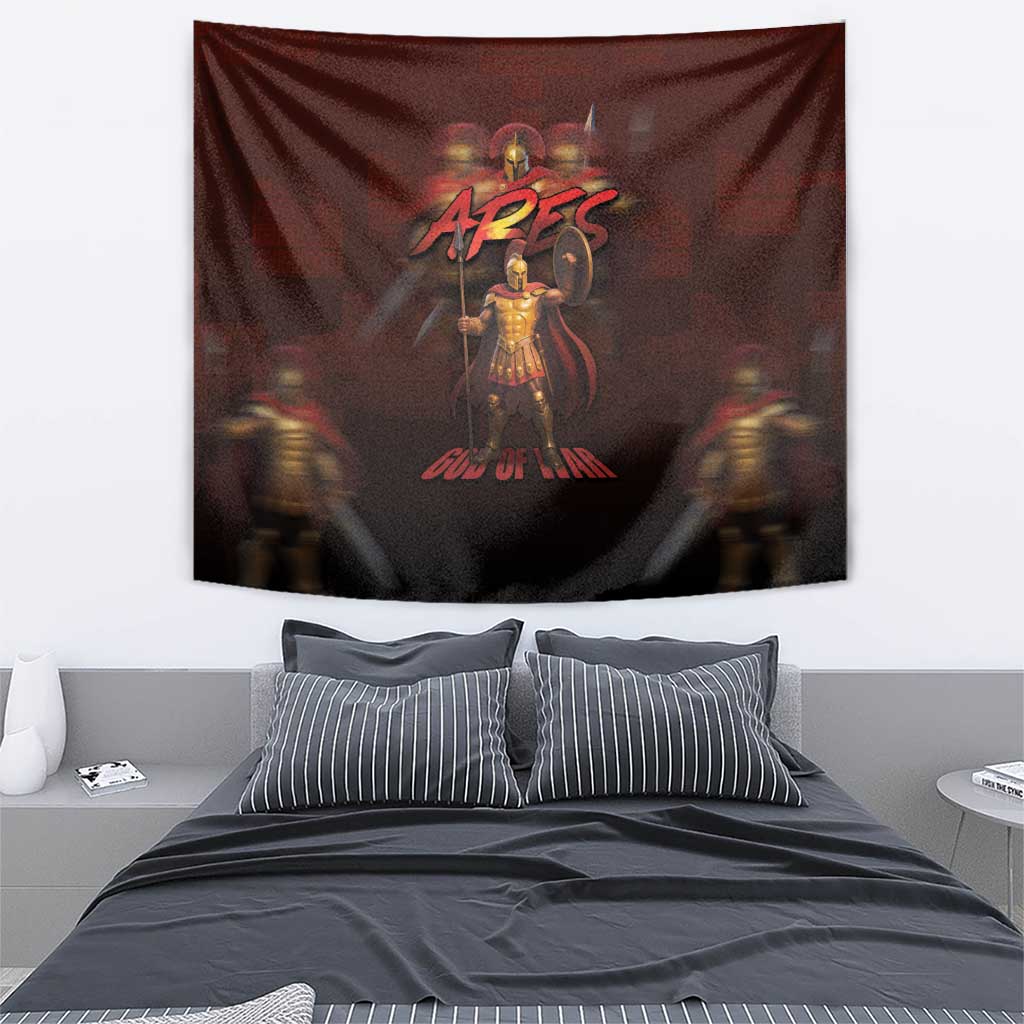 Ancient Greek Ares Tapestry God Of War And Courage - Wonder Print Shop