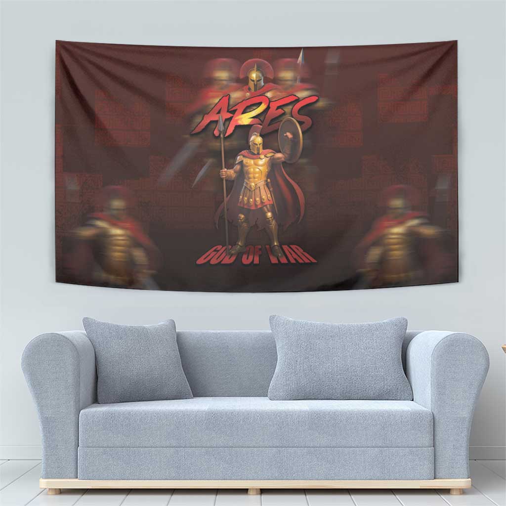 Ancient Greek Ares Tapestry God Of War And Courage - Wonder Print Shop