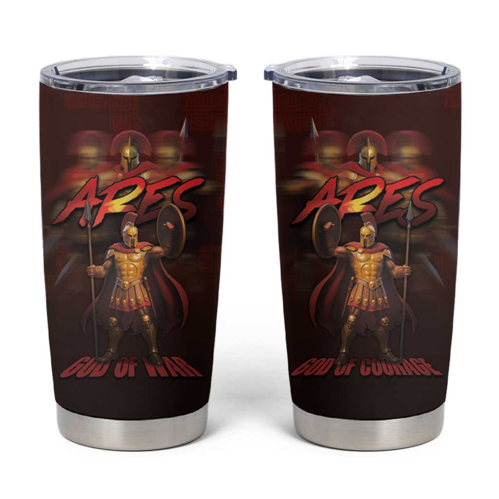 Ancient Greek Ares Tumbler Cup God Of War And Courage - Wonder Print Shop