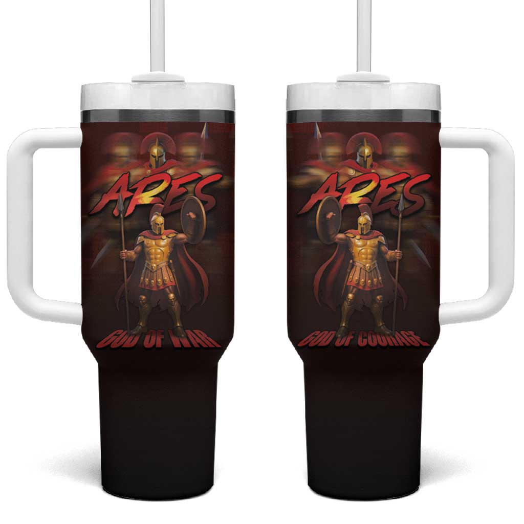 Ancient Greek Ares Tumbler With Handle God Of War And Courage - Wonder Print Shop