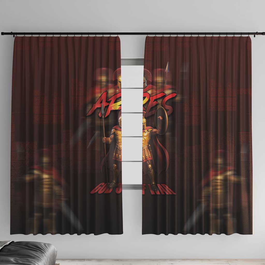 Ancient Greek Ares Window Curtain God Of War And Courage - Wonder Print Shop