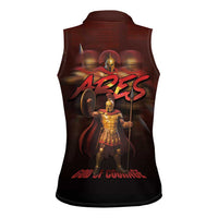 Ancient Greek Ares Women Sleeveless Polo Shirt God Of War And Courage - Wonder Print Shop