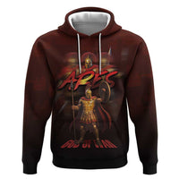 Ancient Greek Ares Zip Hoodie God Of War And Courage - Wonder Print Shop