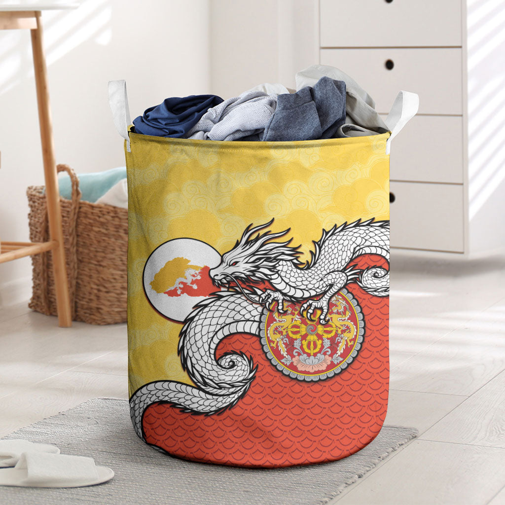 Bhutan Laundry Basket Druk Thunder Dragon Pattern